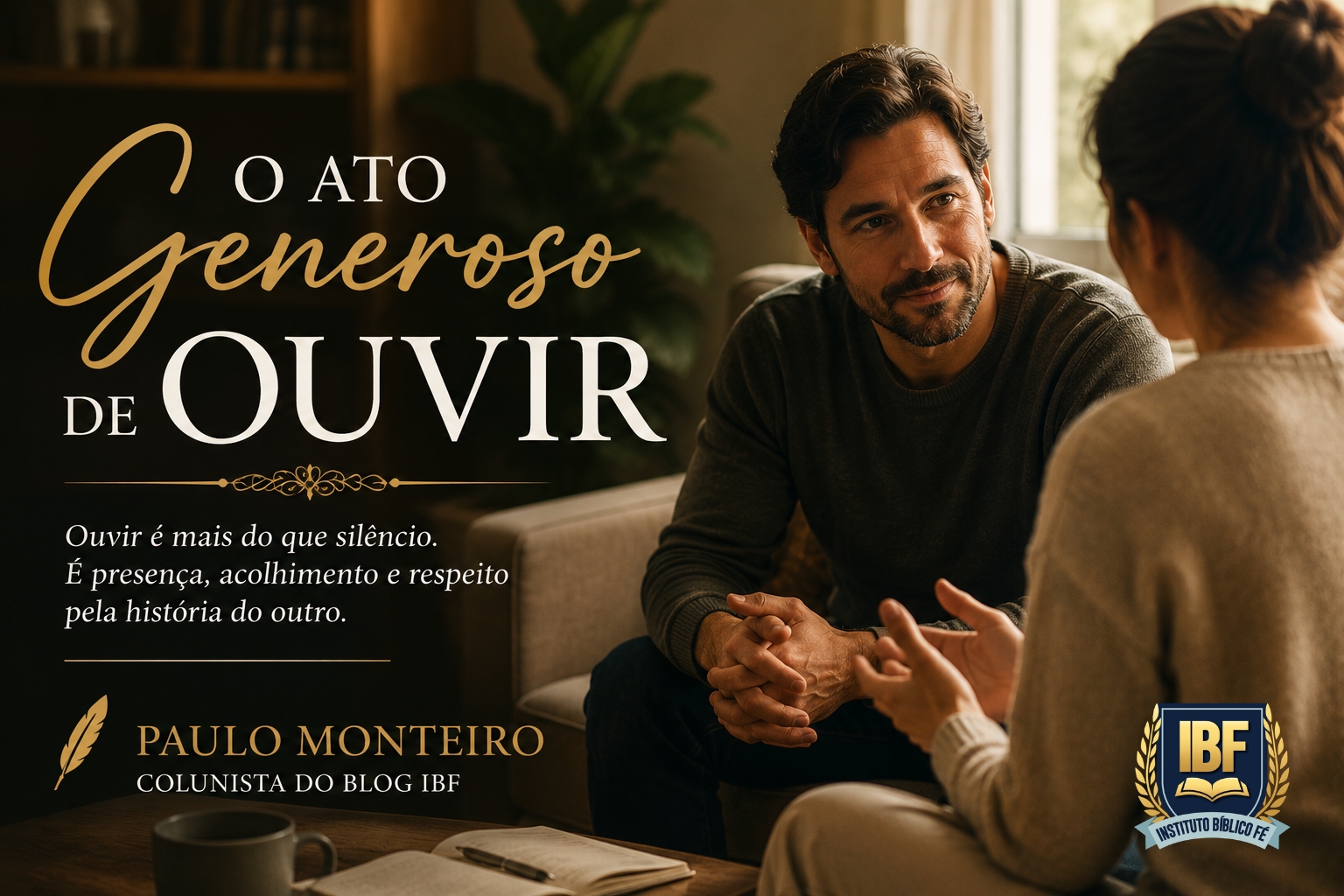 o ATO GENEROSO DE OUVIR