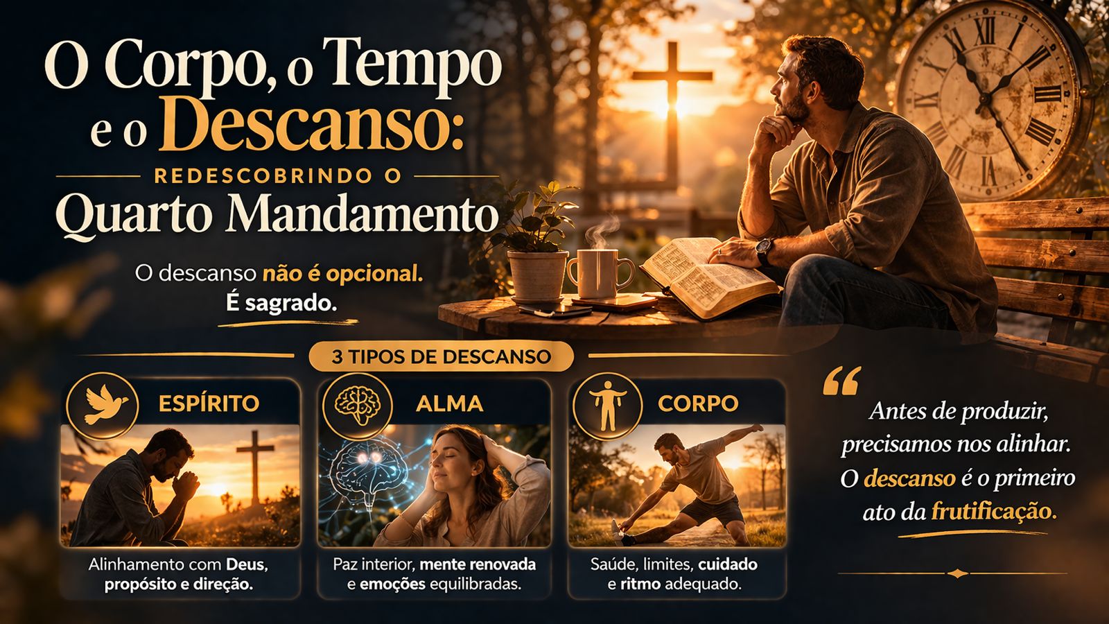 O Corpo, o Tempo e o Descanso: Redescobrindo o Quarto Mandamento