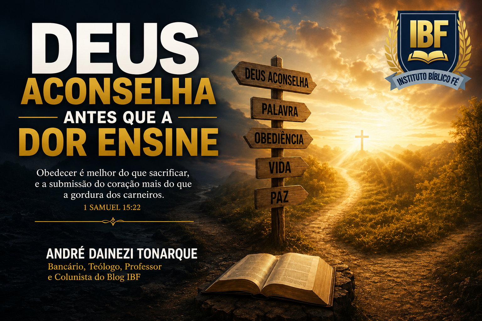 Deus Aconselha Antes que a Dor Ensine.