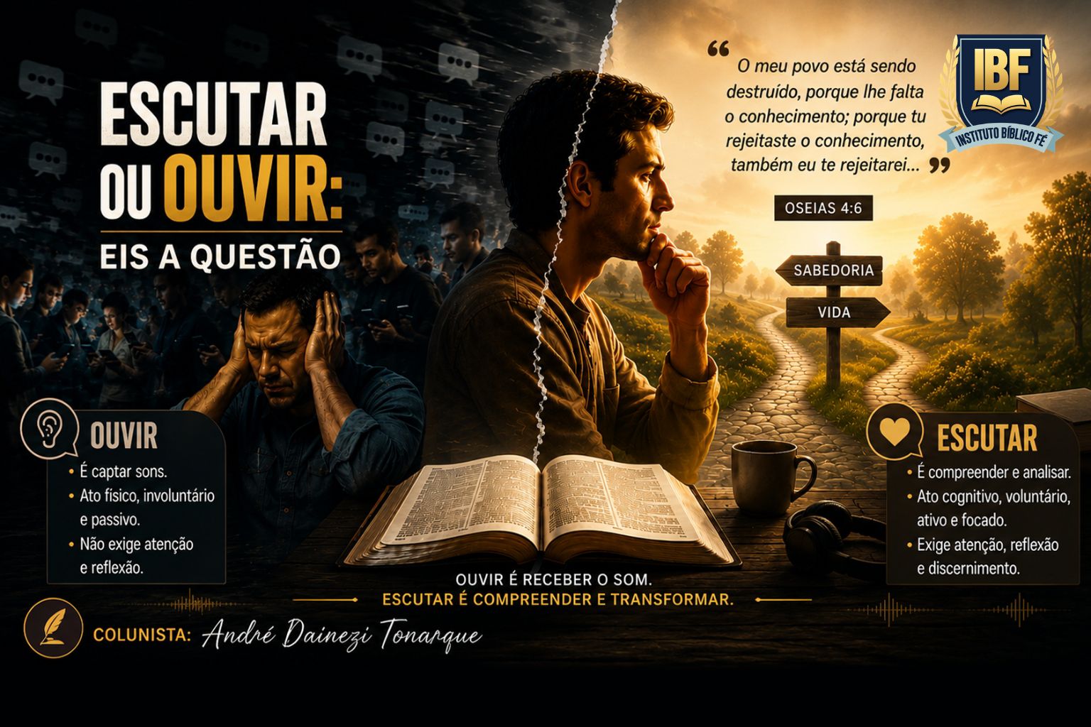 ESCUTAR OU OUVIR: EIS A QUESTÃO