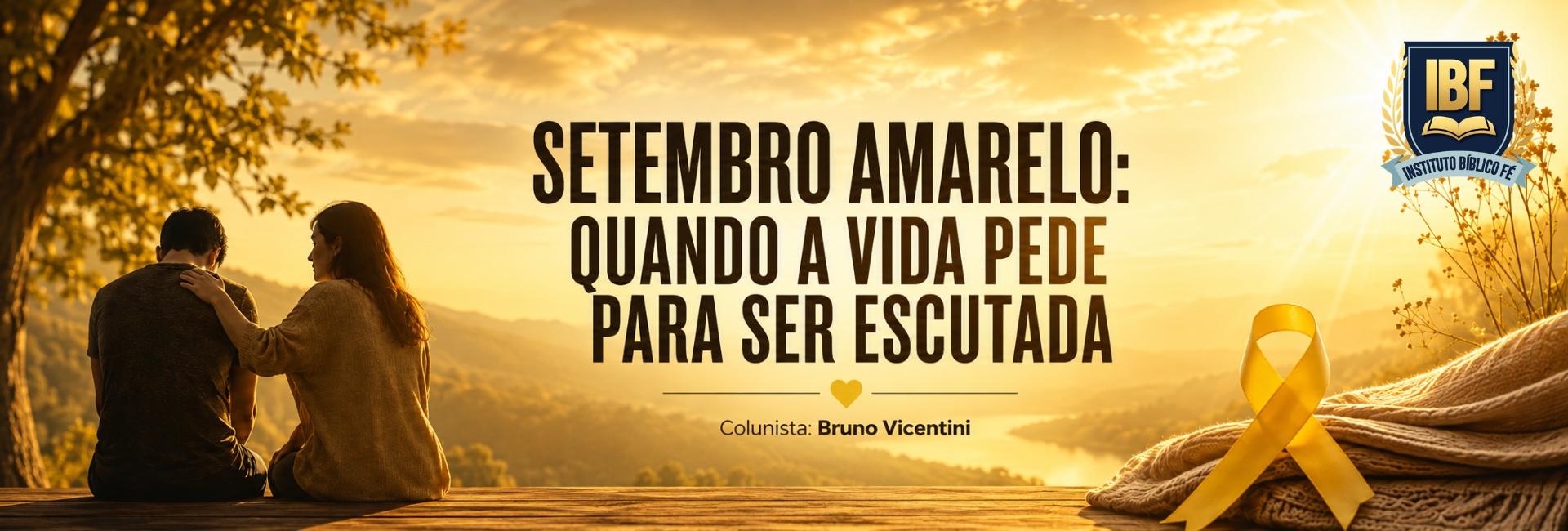 SETEMBRO AMARELO: QUANDO A VIDA PEDE PARA SER ESCUTADA