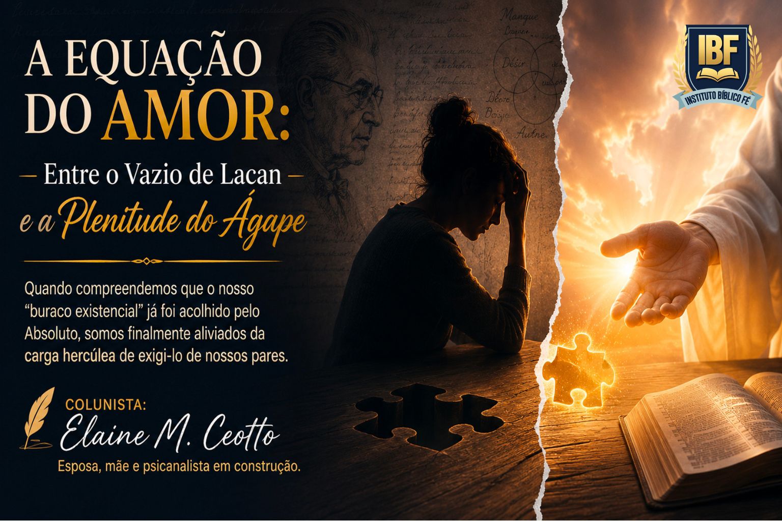 A Equação do Amor: Entre o Vazio de Lacan e a Plenitude do Ágape 