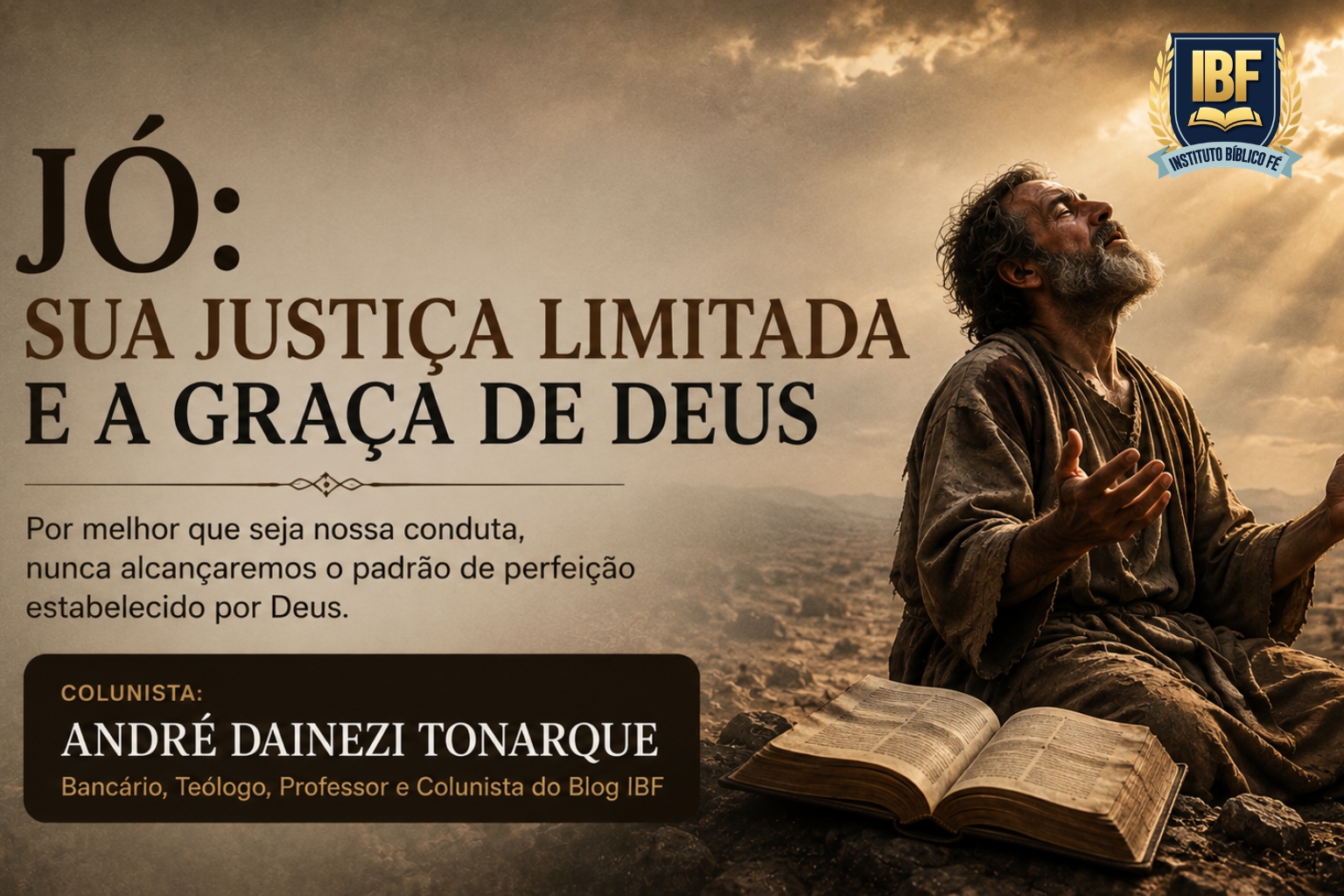 JÓ: SUA JUSTIÇA LIMITADA E A GRAÇA DE DEUS 