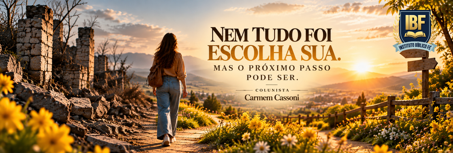 NEM TUDO FOI ESCOLHA SUA .MAS O PRÓXIMO PASSO PODE SER.