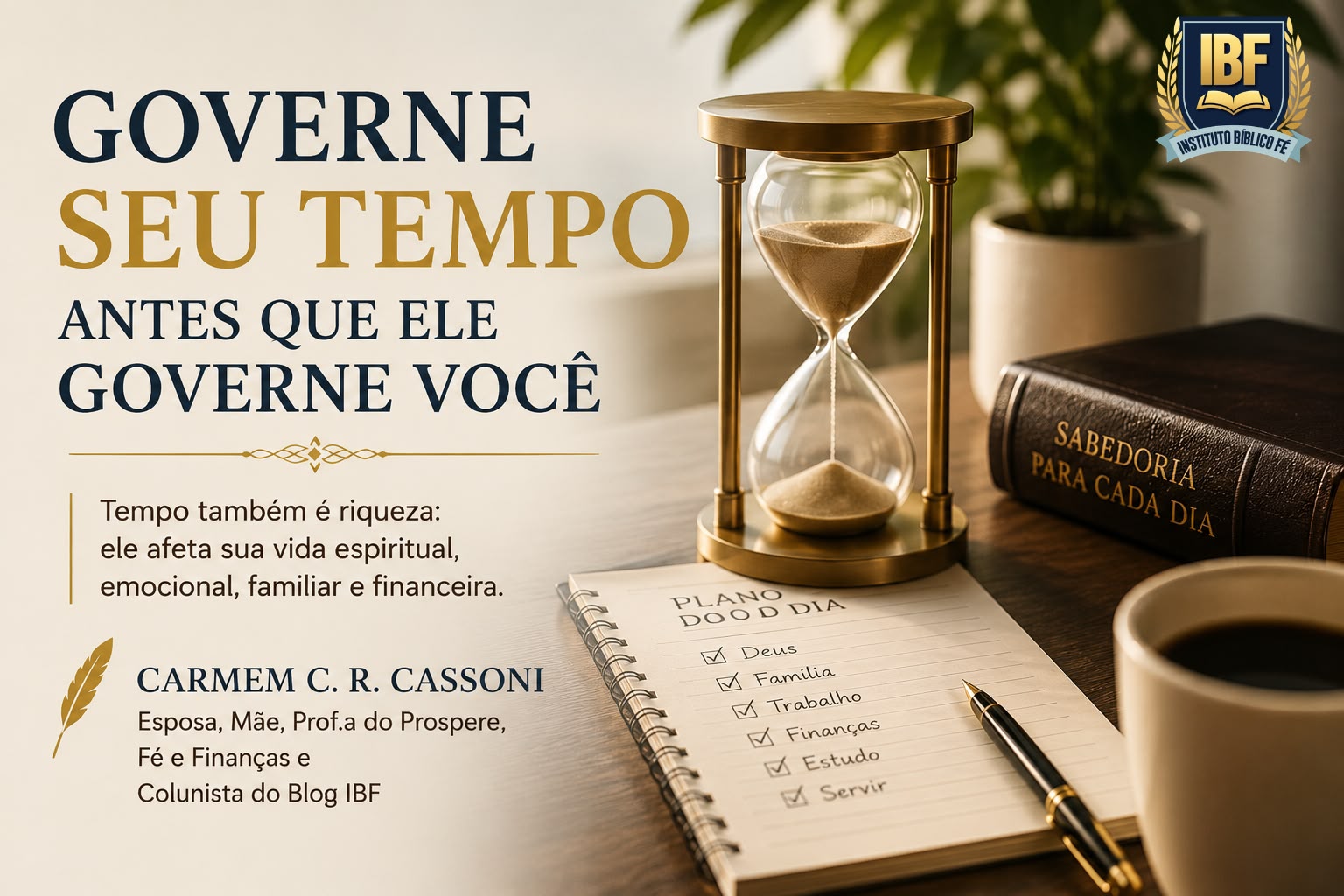 GOVERNE SEU TEMPO ANTES QUE ELE GOVERNE VOCÊ